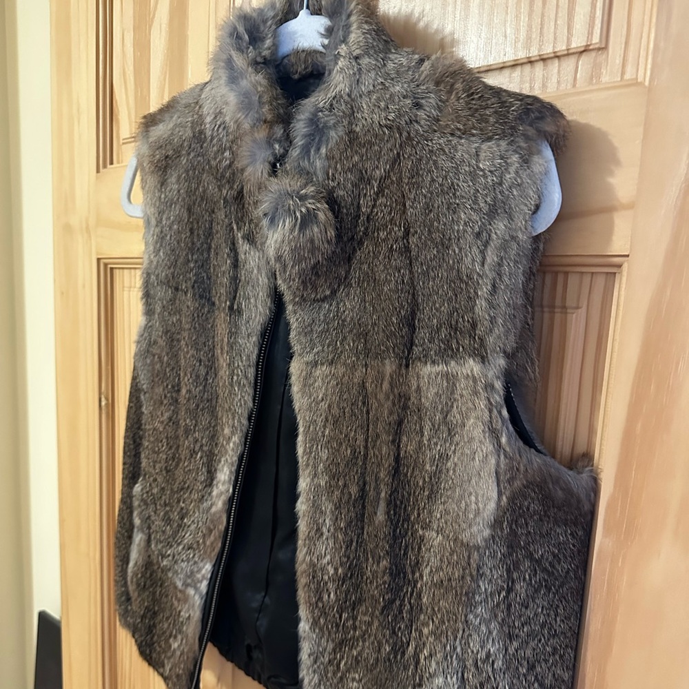 Vintage rabbit fur vest
